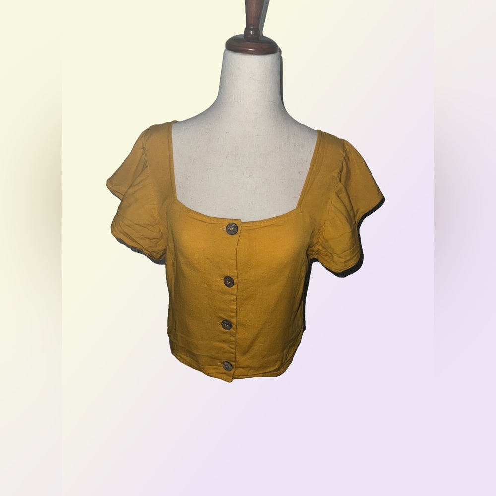 Derek ❤️ Heart- Button-Up Blouse -Size: Large- Great Condition